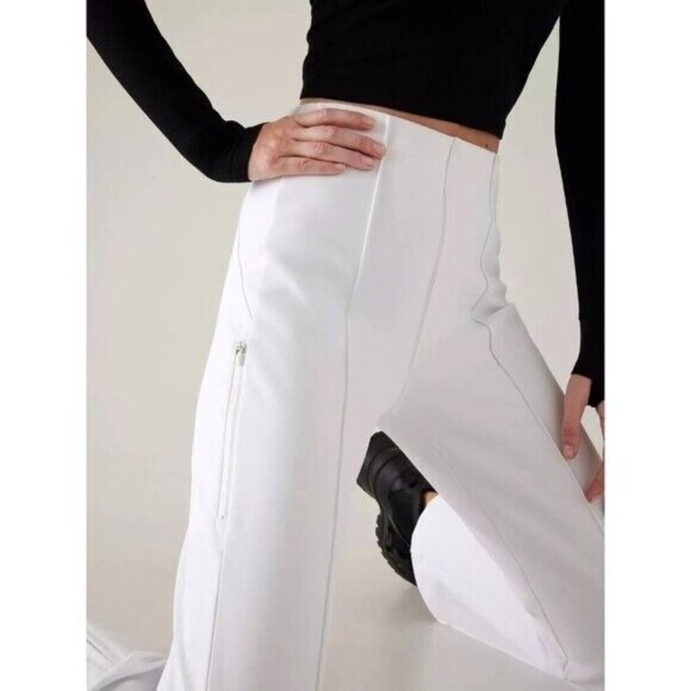 Athleta 10P Glacier Bootcut Pant Size 10 Petite Bright White - Picture 4 of 10
